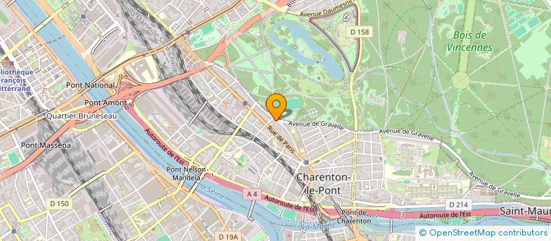 localisation de l'entreprise SCI JOVINCE  CHARENTON-LE-PONT