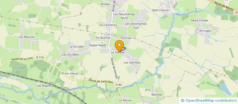 localisation de l'entreprise SCI JOVOM 22  SAINT-CYR-SUR-MENTHON