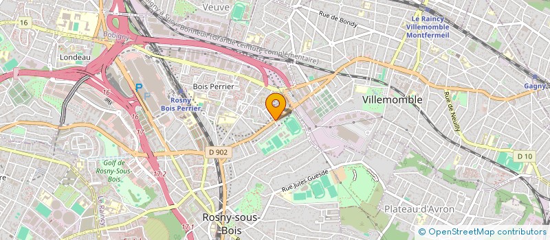 localisation de l'entreprise SCI JOWIL à ROSNY-SOUS-BOIS
