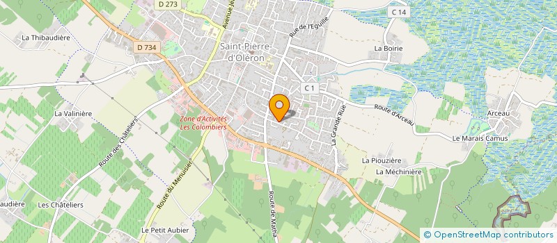 localisation de l'entreprise SCI JOY  SAINT-PIERRE-D'OLERON