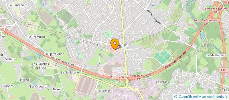 localisation de l'entreprise SCI JOY  REZE