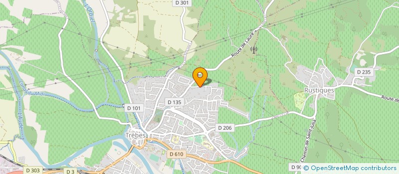 localisation de l'entreprise SCI JOY  TREBES