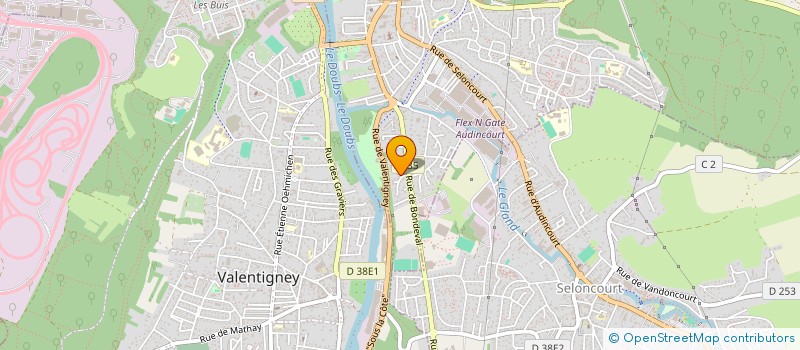 localisation de l'entreprise SCI JOY  AUDINCOURT