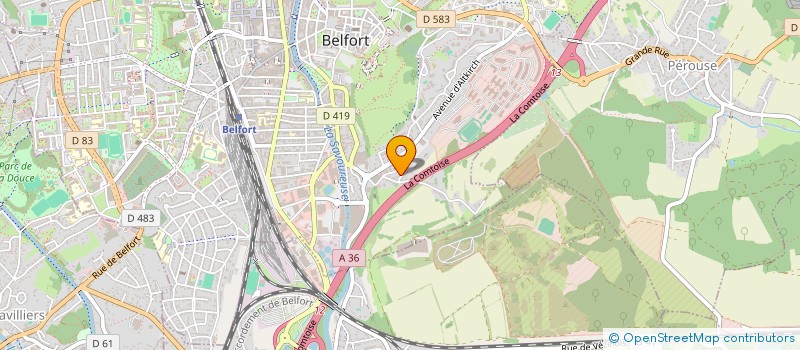 localisation de l'entreprise SCI JOY  BELFORT