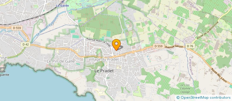 localisation de l'entreprise SCI JOY  LE PRADET