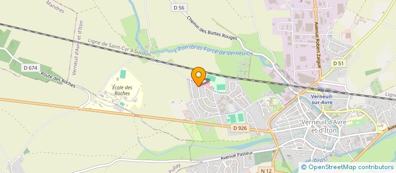 localisation de l'entreprise SCI JOYA IMMOBILIER  VERNEUIL D'AVRE ET D'ITON