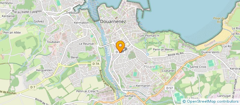 localisation de l'entreprise SCI JOYANN  DOUARNENEZ