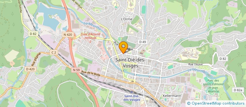 localisation de l'entreprise SCI JOYCE à SAINT-DIE-DES-VOSGES