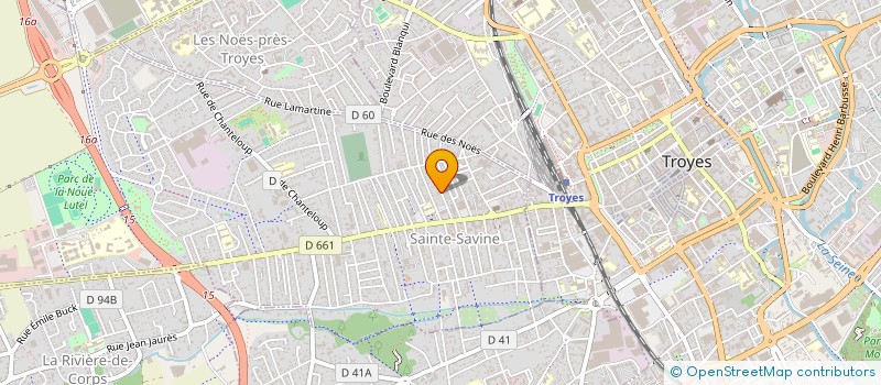 localisation de l'entreprise SCI JOYCE  SAINTE-SAVINE