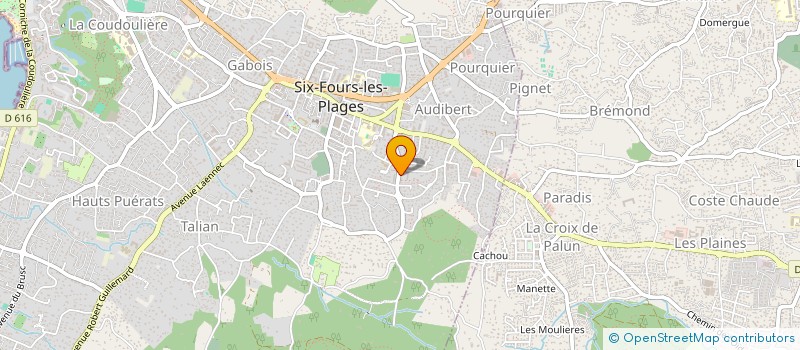 localisation de l'entreprise SCI JOYCE à SIX-FOURS-LES-PLAGES