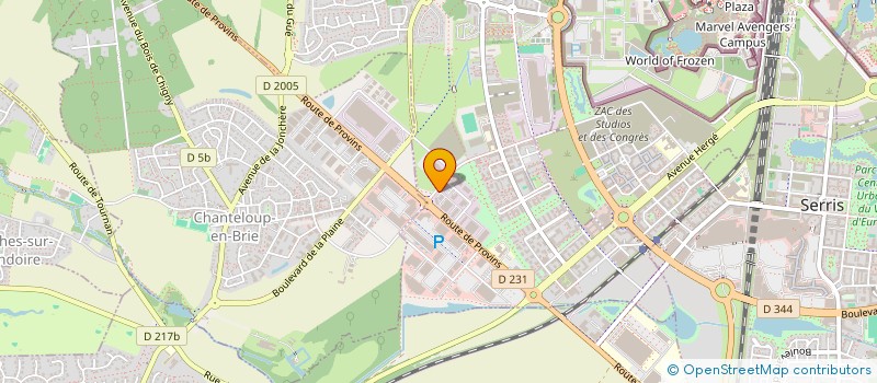 localisation de l'entreprise SCI JOYX  MONTEVRAIN