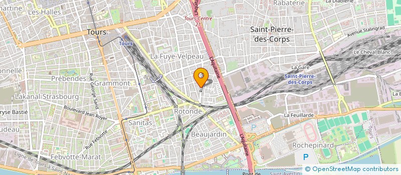 localisation de l'entreprise SCI JP.2P  TOURS