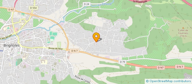 localisation de l'entreprise SCI JP à BRIGNOLES