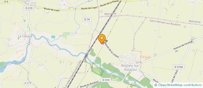 localisation de l'entreprise SCI JP & C  BONLIEU-SUR-ROUBION