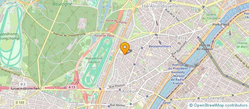 localisation de l'entreprise SCI JP INVESTISSEMENT  PARIS