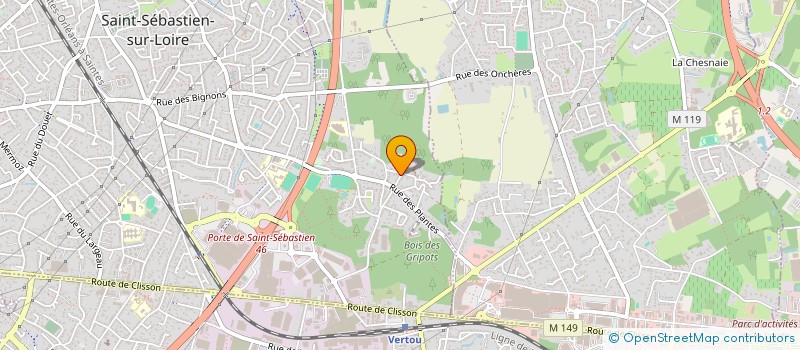 localisation de l'entreprise SCI JP INVESTISSEMENTS à SAINT-SEBASTIEN-SUR-LOIRE