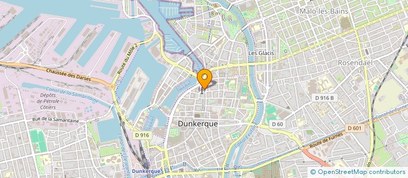 localisation de l'entreprise SCI JP.L.W à DUNKERQUE