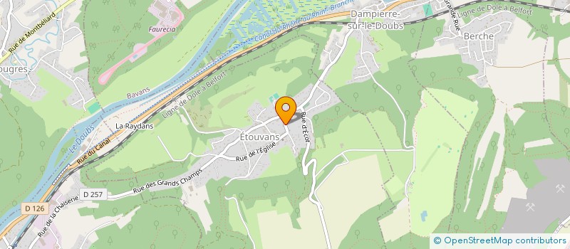 localisation de l'entreprise SCI JP MAGA  ETOUVANS