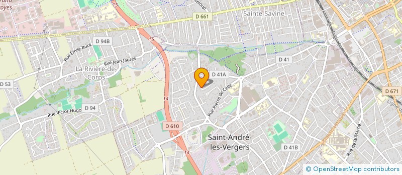 localisation de l'entreprise SCI JP. MANGEON  SAINT-ANDRE-LES-VERGERS