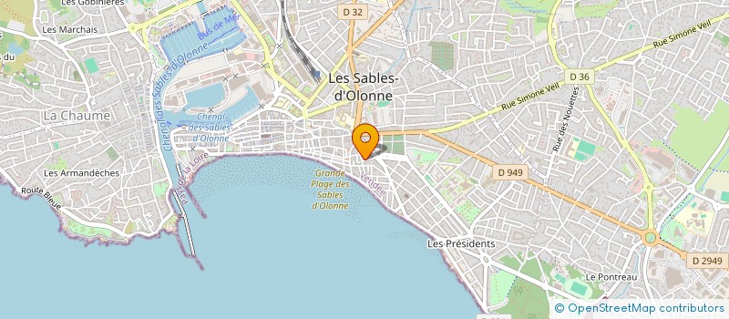 localisation de l'entreprise SCI JP OLONNAISE à LES SABLES D'OLONNE