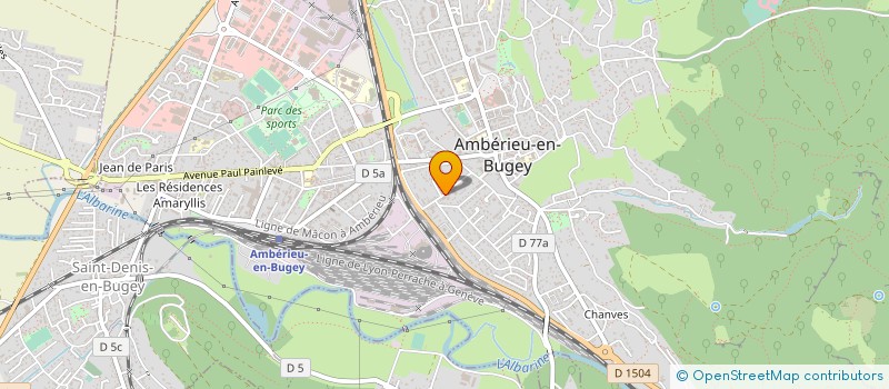 localisation de l'entreprise SCI JP.P  AMBERIEU-EN-BUGEY