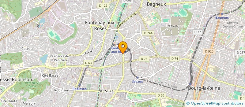 localisation de l'entreprise SCI JP ROBBE à FONTENAY-AUX-ROSES