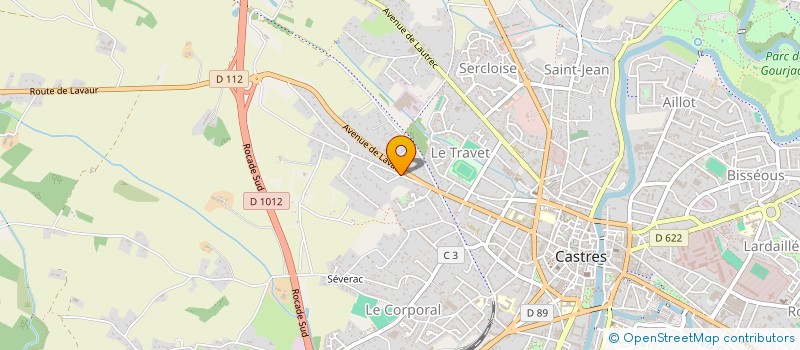 localisation de l'entreprise SCI JP-S  CASTRES