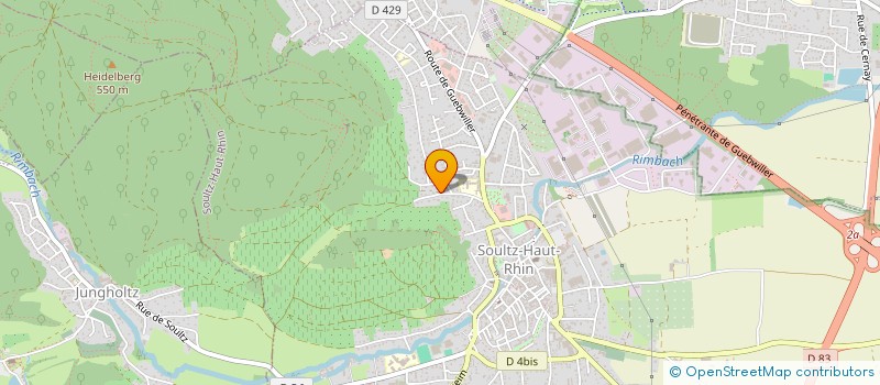 localisation de l'entreprise SCI JP&S  SOULTZ-HAUT-RHIN