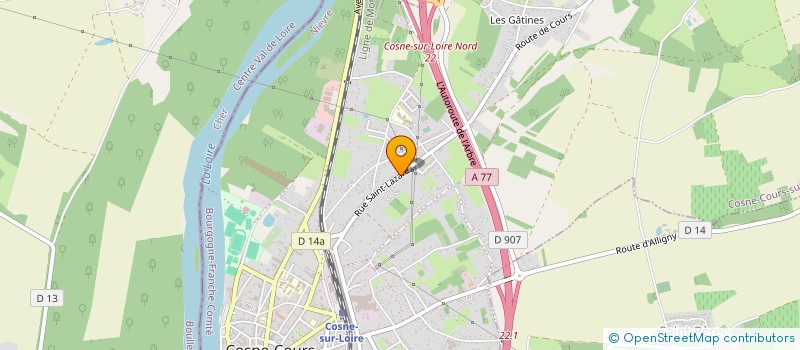 localisation de l'entreprise SCI JP THOMARLEY à COSNE-COURS-SUR-LOIRE