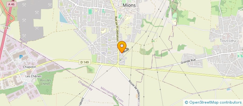 localisation de l'entreprise SCI JP25  SAINT-PIERRE-DE-CHANDIEU