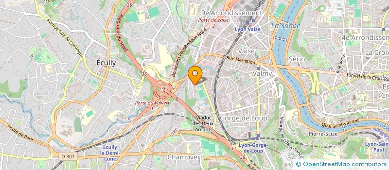 localisation de l'entreprise SCI JP2C  LYON