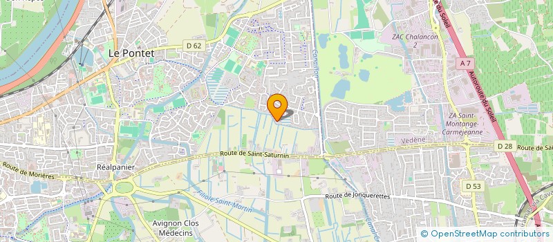 localisation de l'entreprise SCI JP2L  LE PONTET