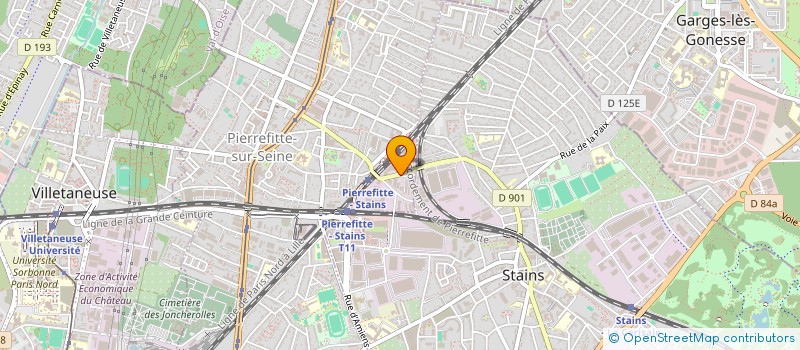 localisation de l'entreprise SCI JPA à PIERREFITTE-SUR-SEINE