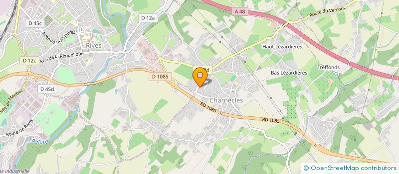 localisation de l'entreprise SCI JPA38  CHARNECLES