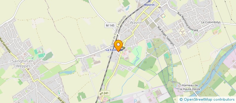 localisation de l'entreprise SCI JPAA  WAVRIN