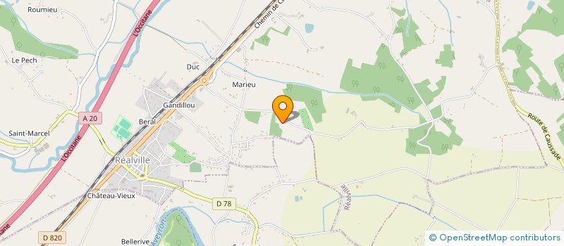 localisation de l'entreprise SCI JPAM  REALVILLE