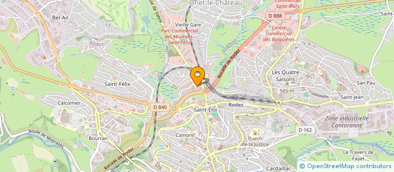 localisation de l'entreprise SCI JPAN  RODEZ