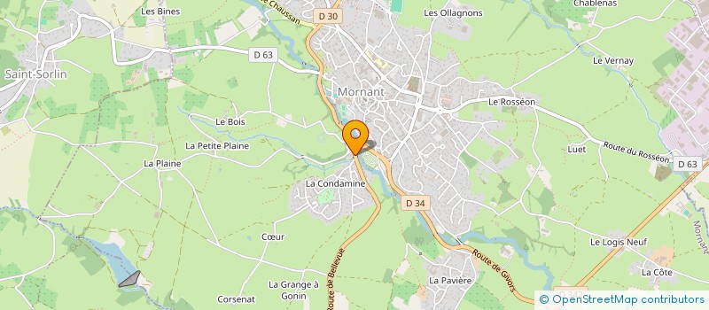 localisation de l'entreprise SCI JPASO MORNANT  MORNANT