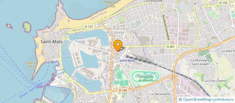 localisation de l'entreprise SCI JPASUD  SAINT-MALO