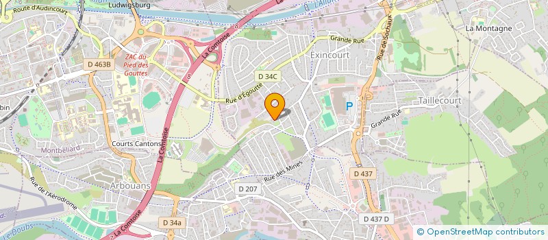 localisation de l'entreprise SCI JPB à EXINCOURT