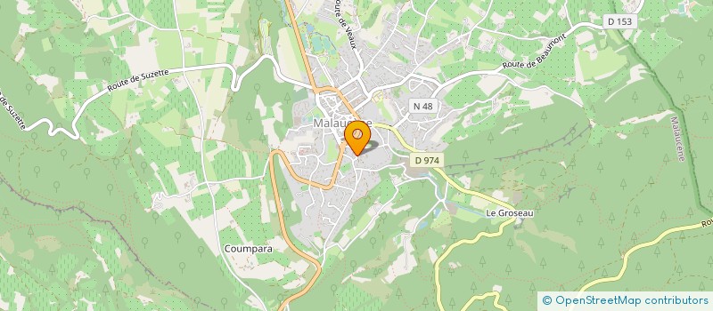 localisation de l'entreprise SCI JPB  MALAUCENE