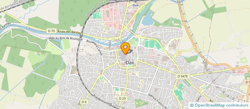 localisation de l'entreprise SCI JPB à DAX