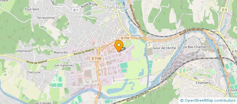 localisation de l'entreprise SCI JPB  MARSAC-SUR-L ISLE