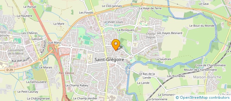 localisation de l'entreprise SCI JPB IMMO  SAINT-GREGOIRE