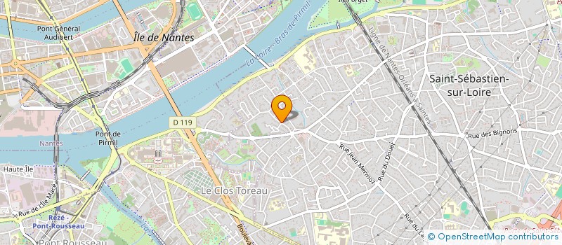 localisation de l'entreprise SCI JPB LES ROSES à SAINT-SEBASTIEN-SUR-LOIRE