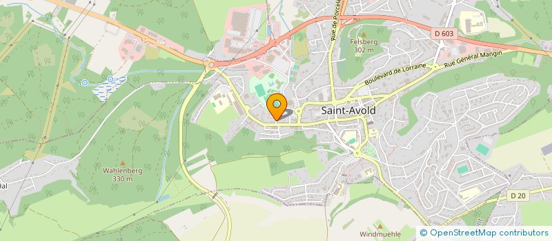 localisation de l'entreprise SCI JPC  SAINT-AVOLD