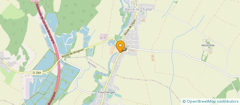 localisation de l'entreprise SCI JPC  BEIRE-LE-CHATEL