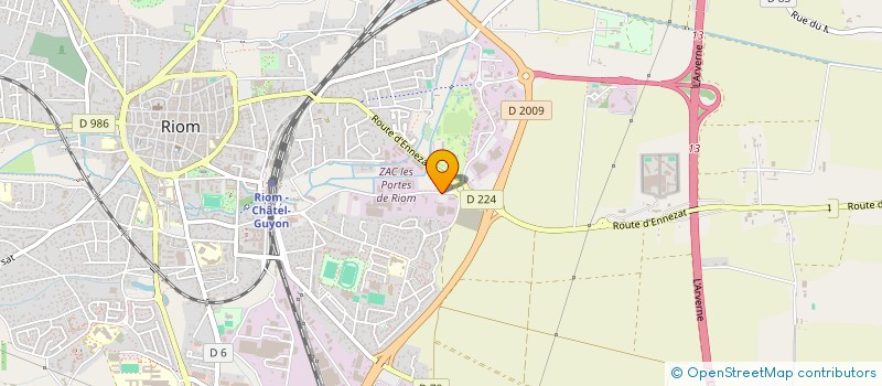 localisation de l'entreprise SCI JPC  RIOM