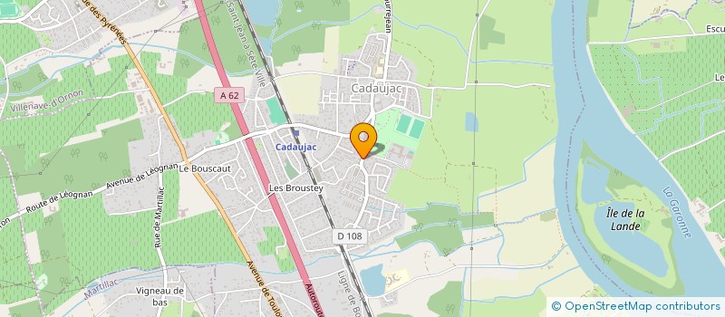 localisation de l'entreprise SCI JPC AVENIR  CADAUJAC