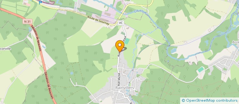 localisation de l'entreprise SCI JPCEVE  RAINVILLERS